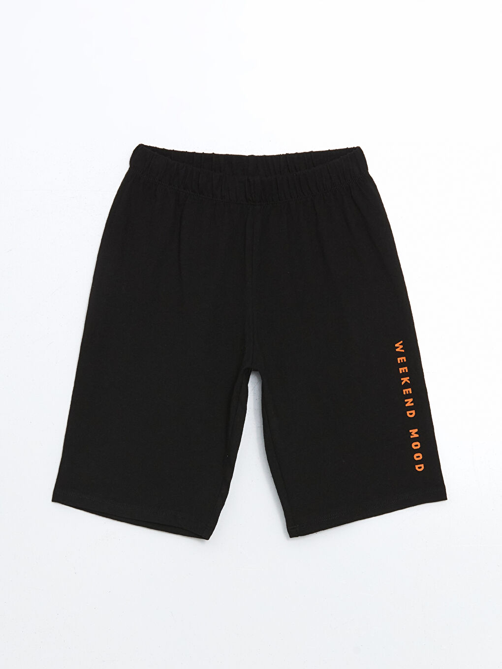 Siyah Beli Lastikli Erkek Çocuk Pijama Şort