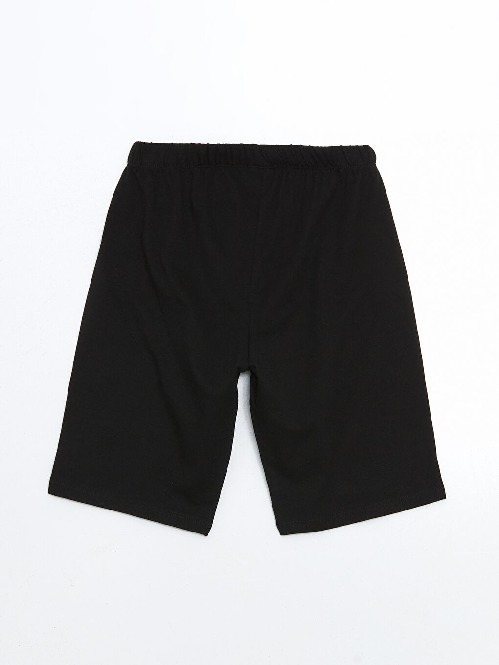 Siyah Beli Lastikli Erkek Çocuk Pijama Şort-1
