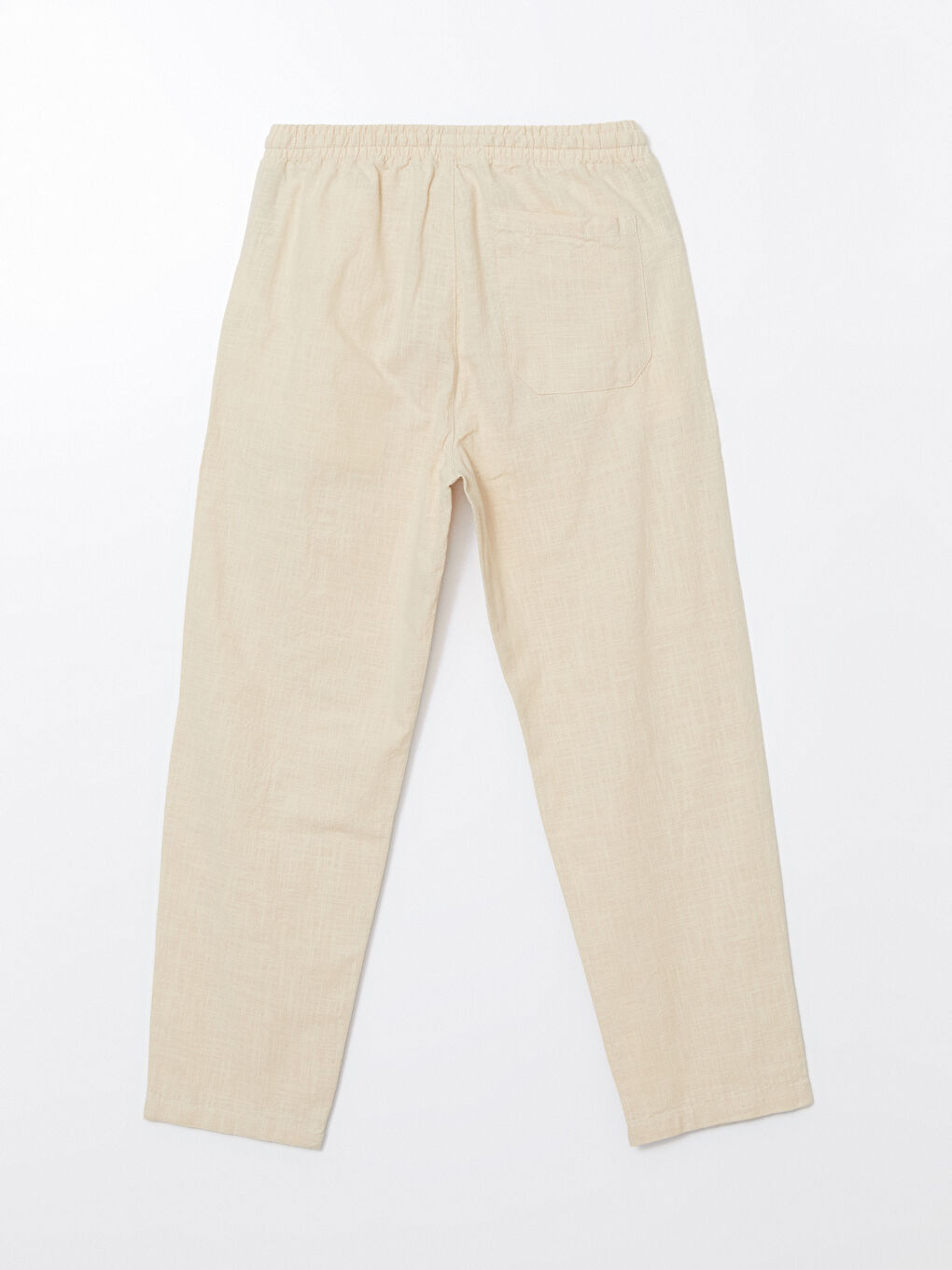 بنطلون رجالي مريح وواسع شوية بلمسة كتان-10