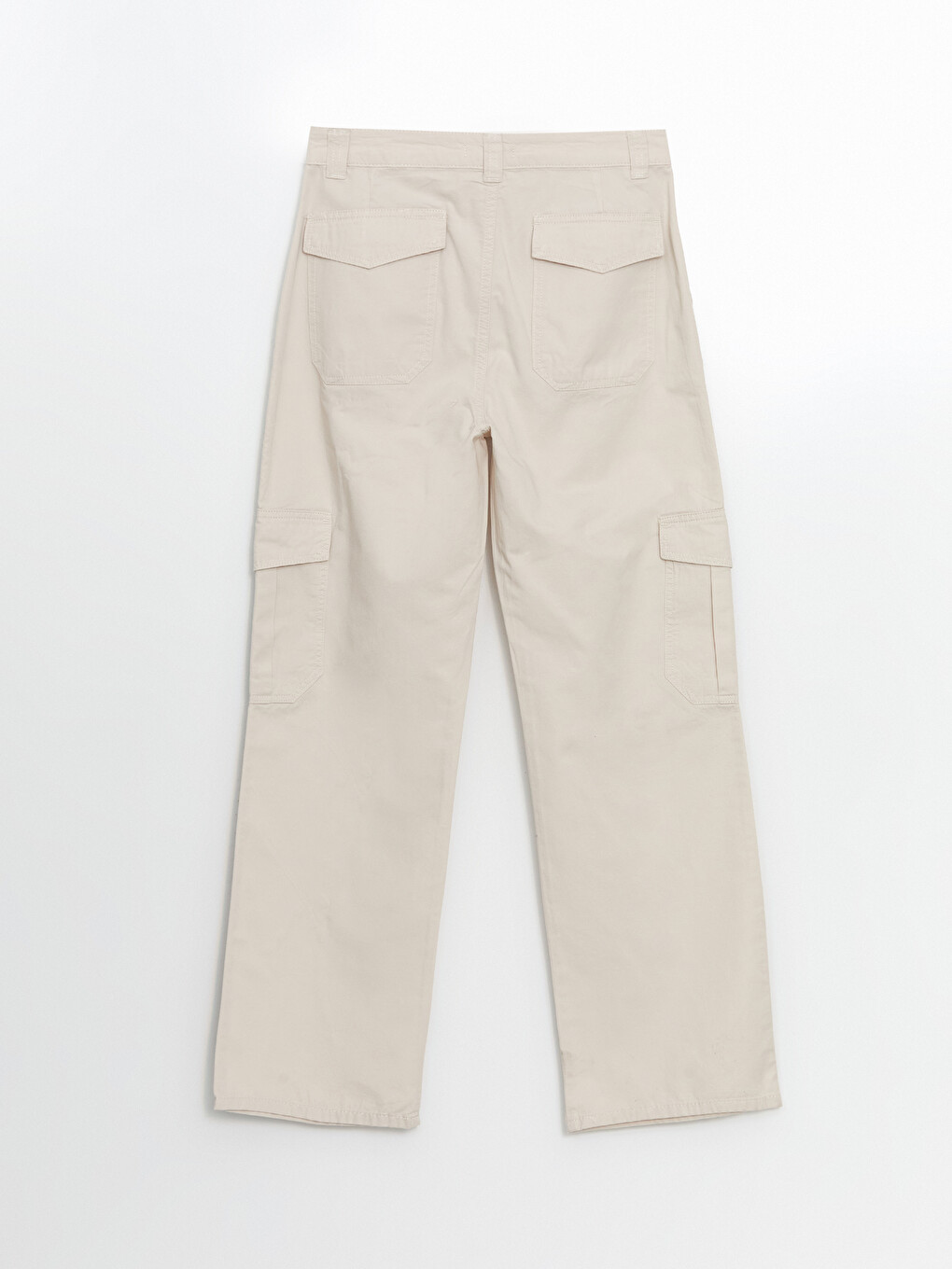 Standard Fit Gabardine Women's Cargo Trousers-5