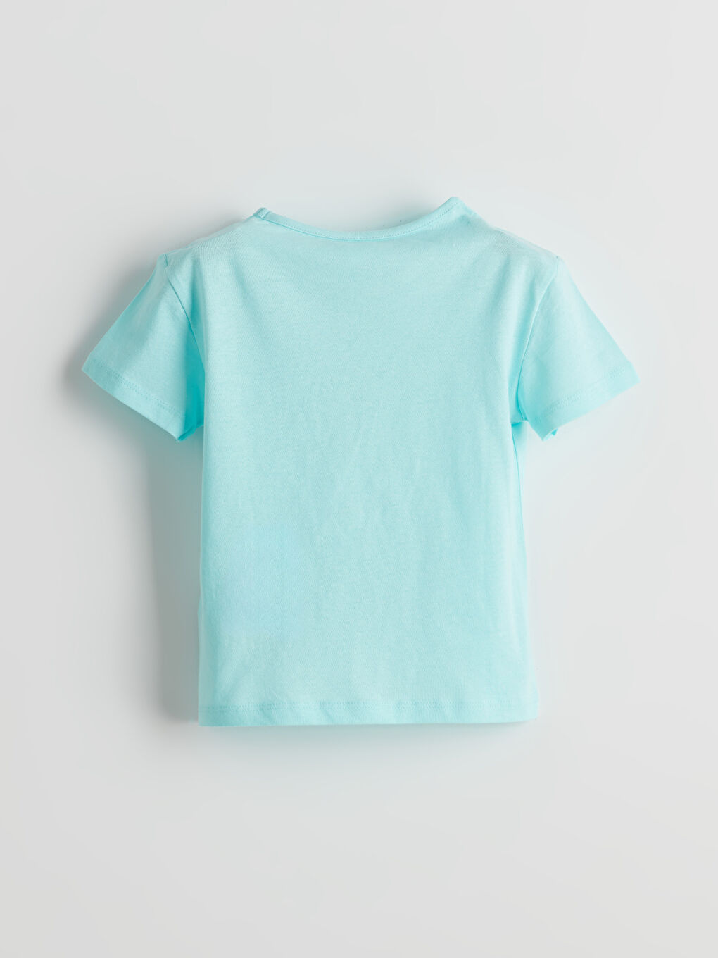 Yeşil Baskılı Kız Çocuk Penye Tişört-1