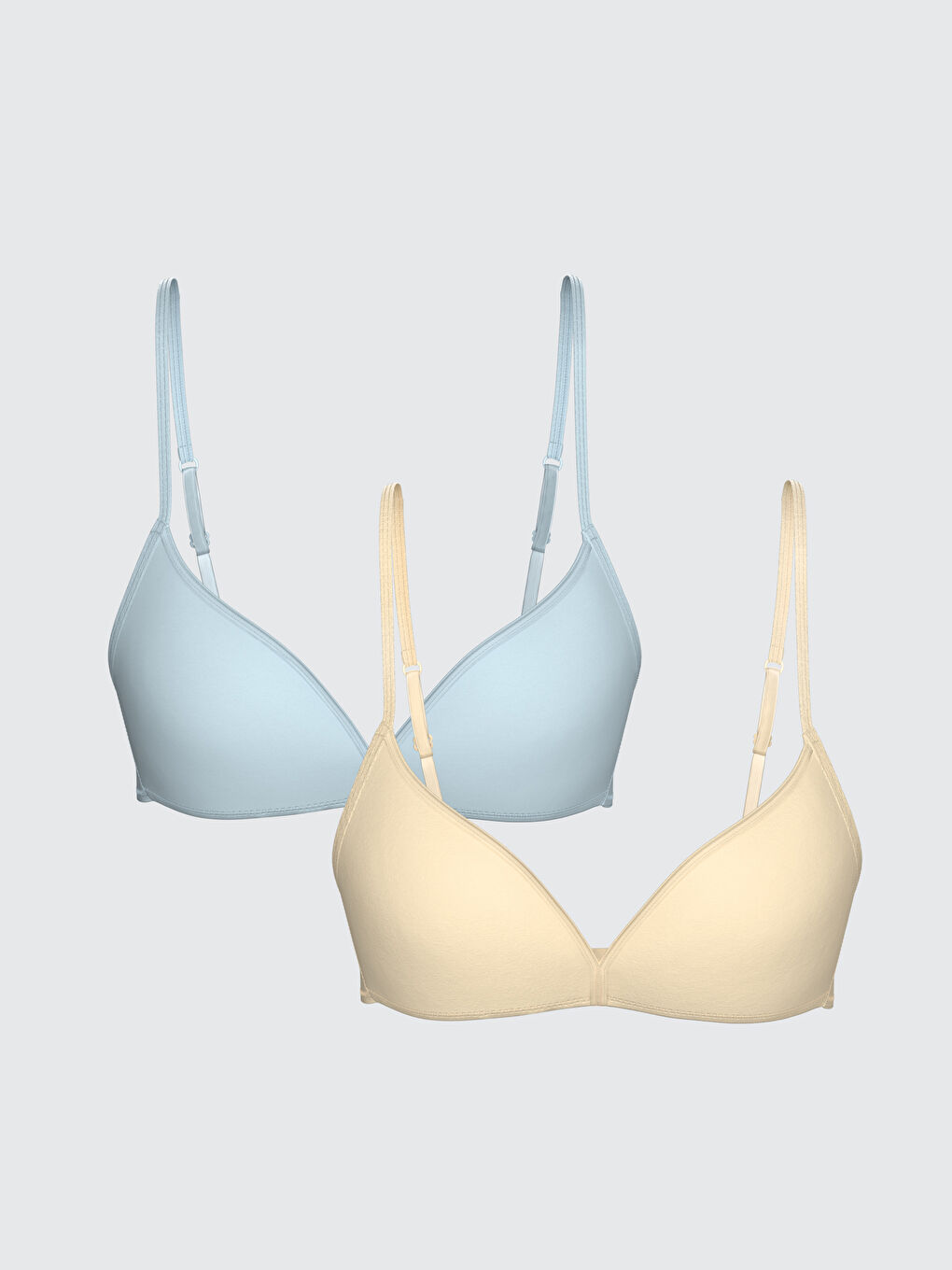 Non-wired Unfilled Plain First Bra 2-Pack -S5FD25Z8-FPP