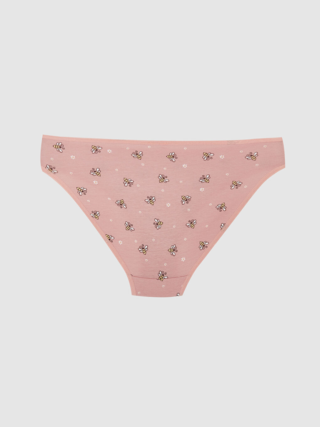 Pembe Baskılı Bikini Külot-1