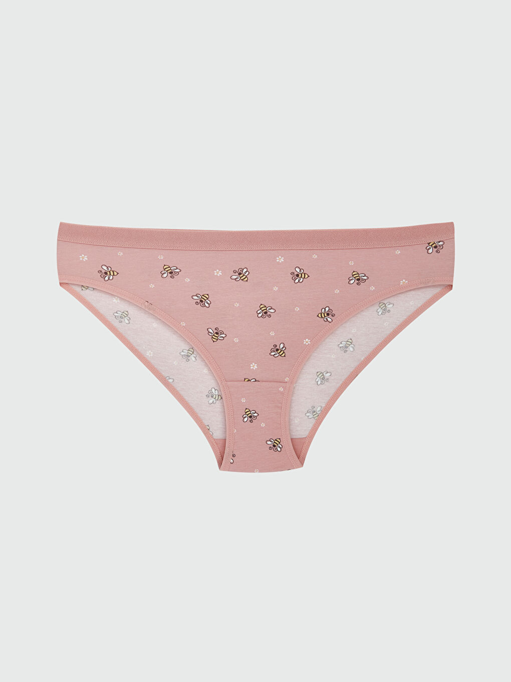 Pembe Desenli Bikini Külot