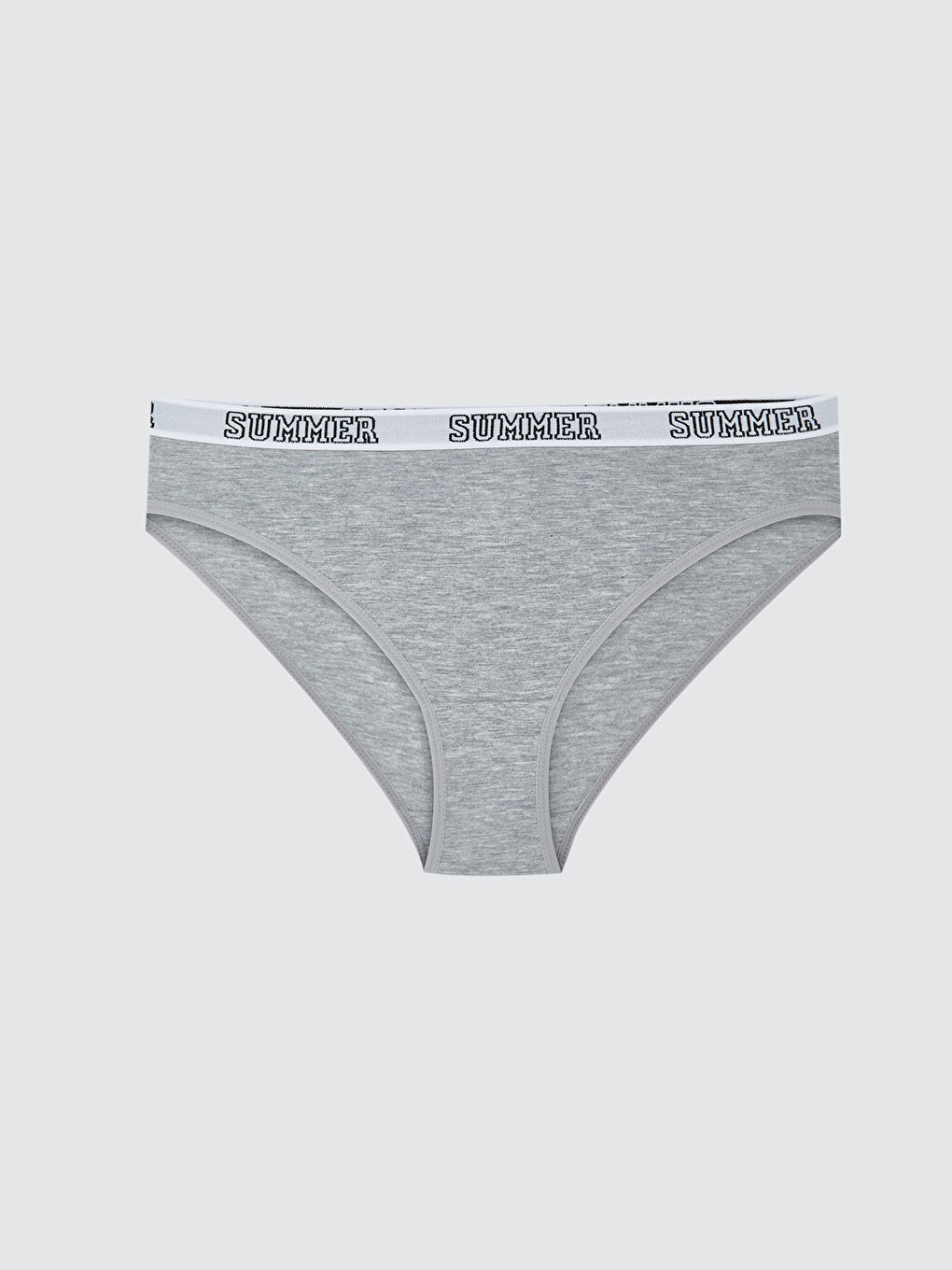 Gri Baskılı Bikini Külot