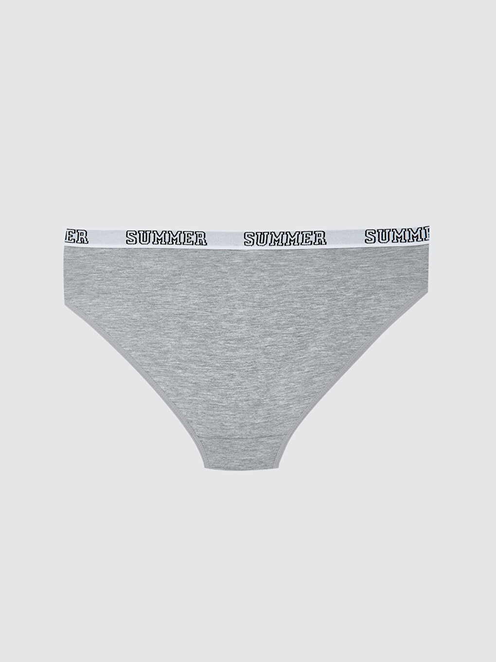 Gri Baskılı Bikini Külot-1