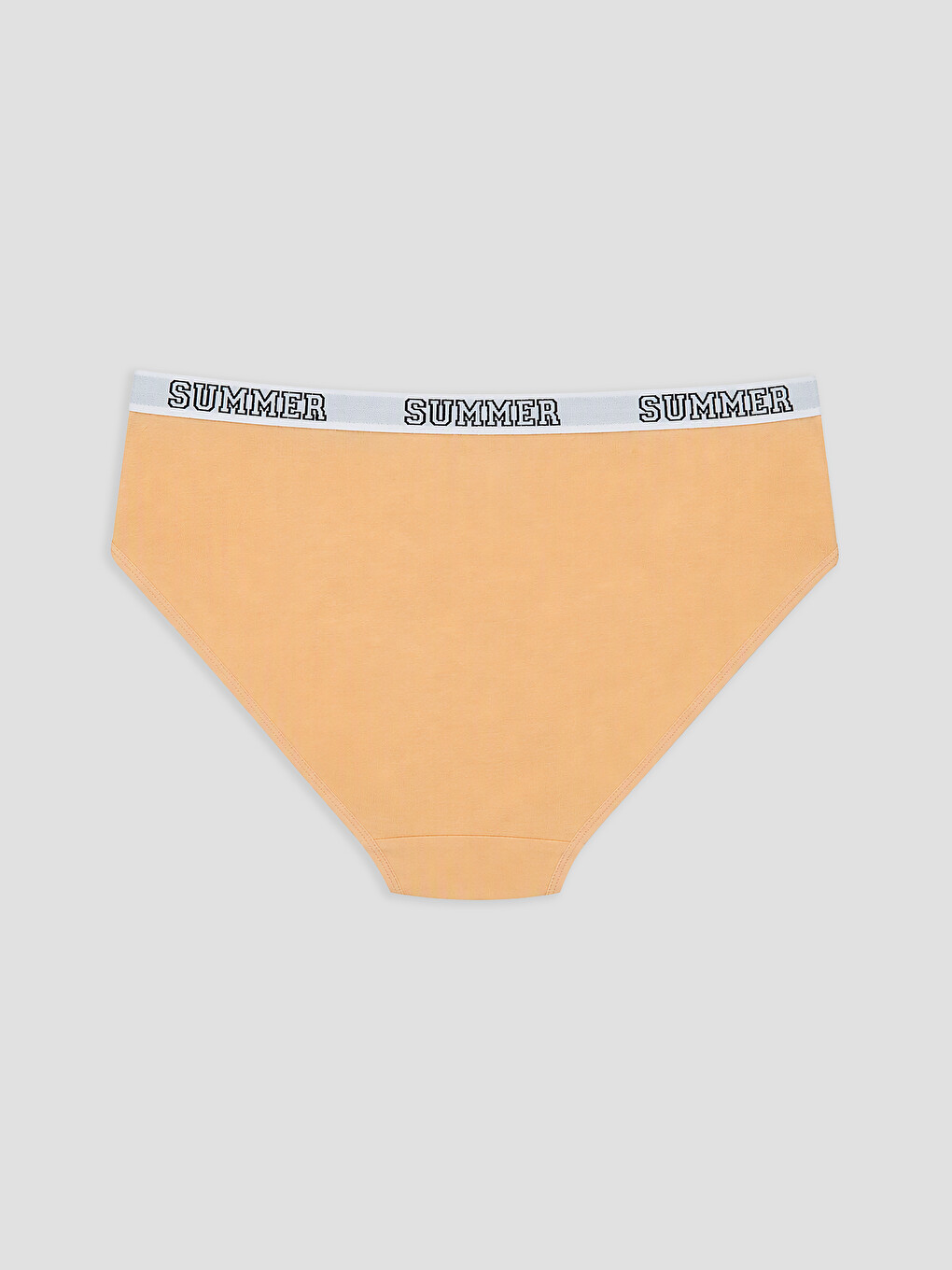 Mercan Yazı Baskılı Bikini Külot-1