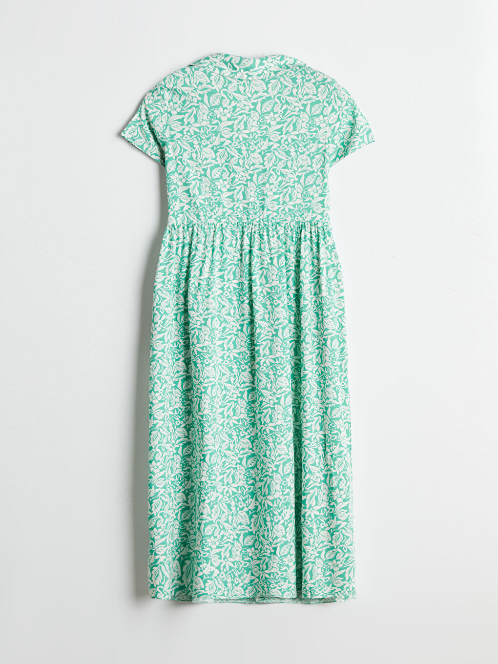 LCW Comfort Floral Shirt Dress -S5FD61Z8-LRR