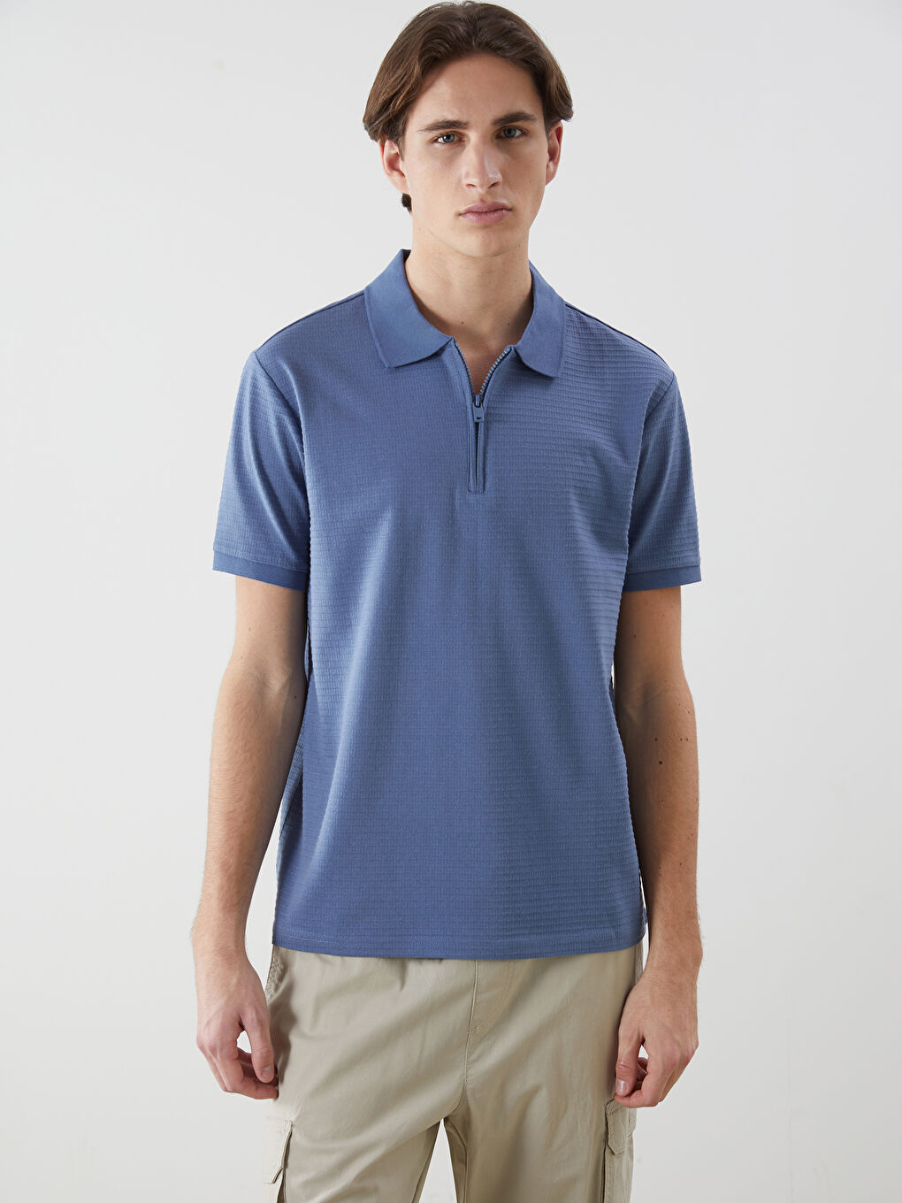 XSIDE Indigo Polo Yaka Erkek Tişört