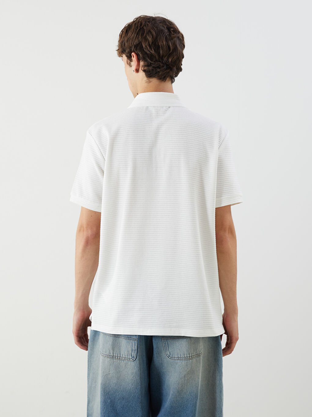 Men's Polo Neck T-Shirt -S5FE06Z8-R9J