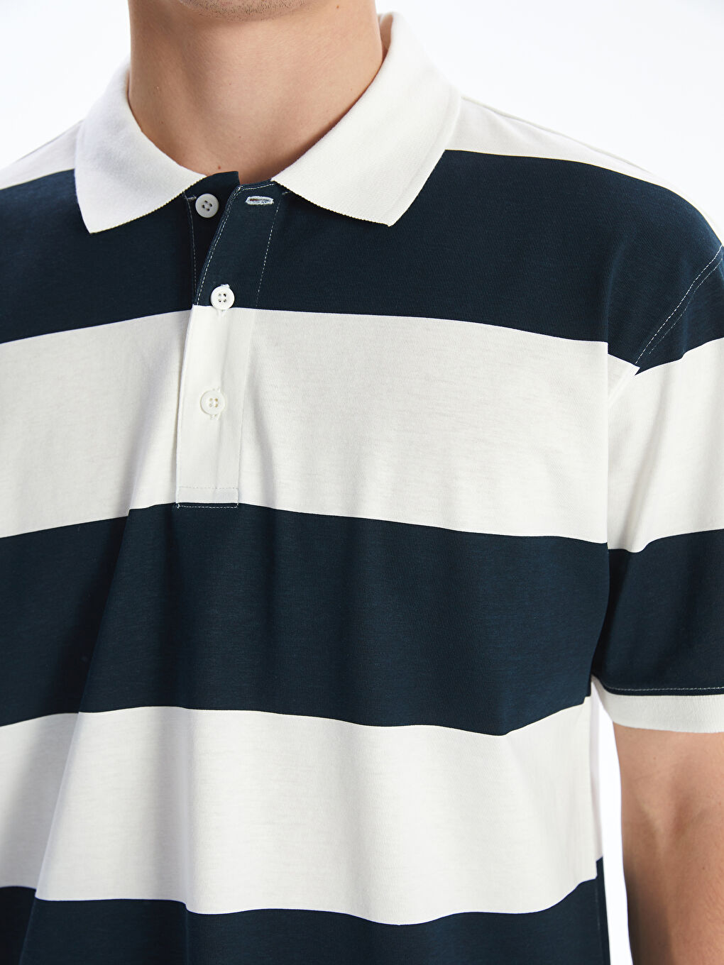 Polo Neck Men's T-Shirt -S5FE12Z8-LSJ