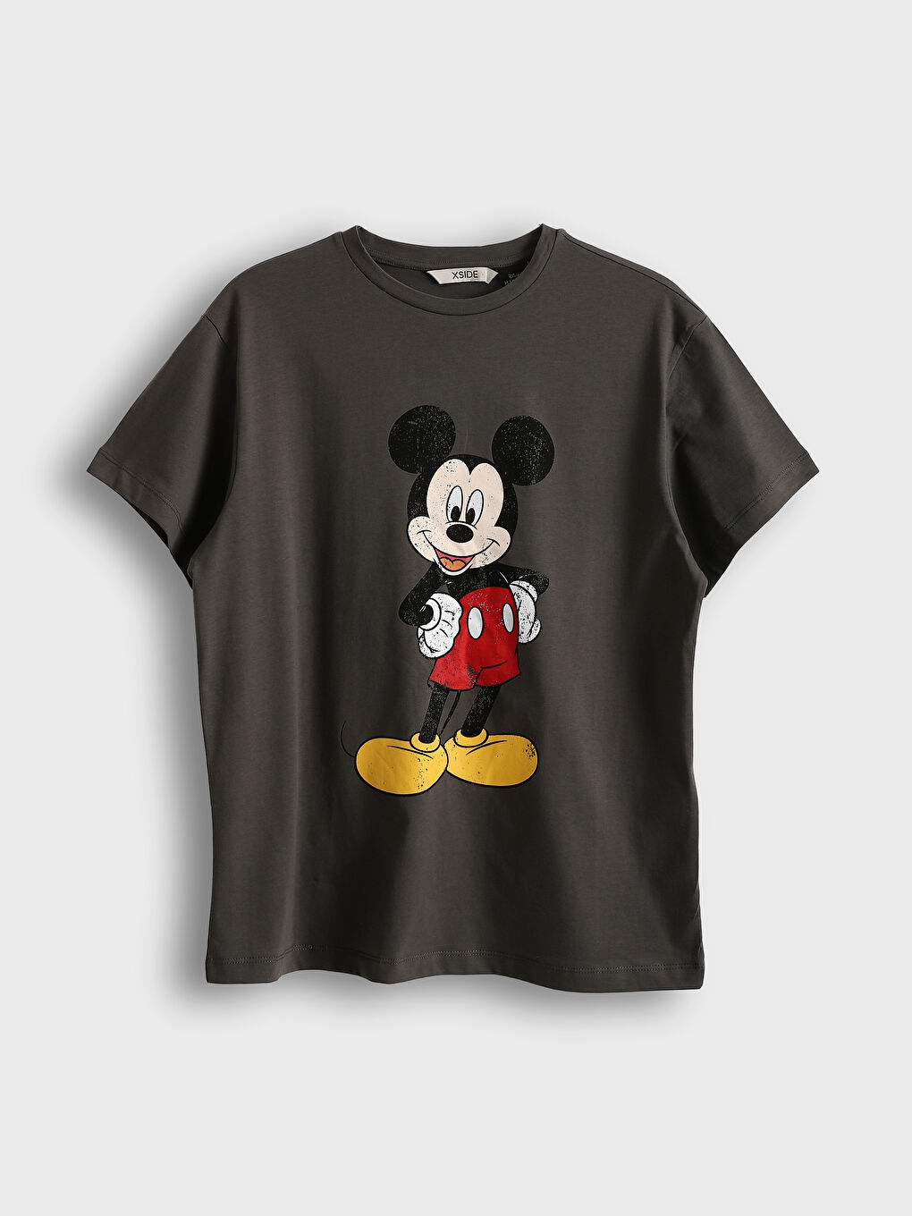 Crew Neck Mickey Mouse Printed Short Sleeve Women's T-Shirt -S5FE18Z8-HKT