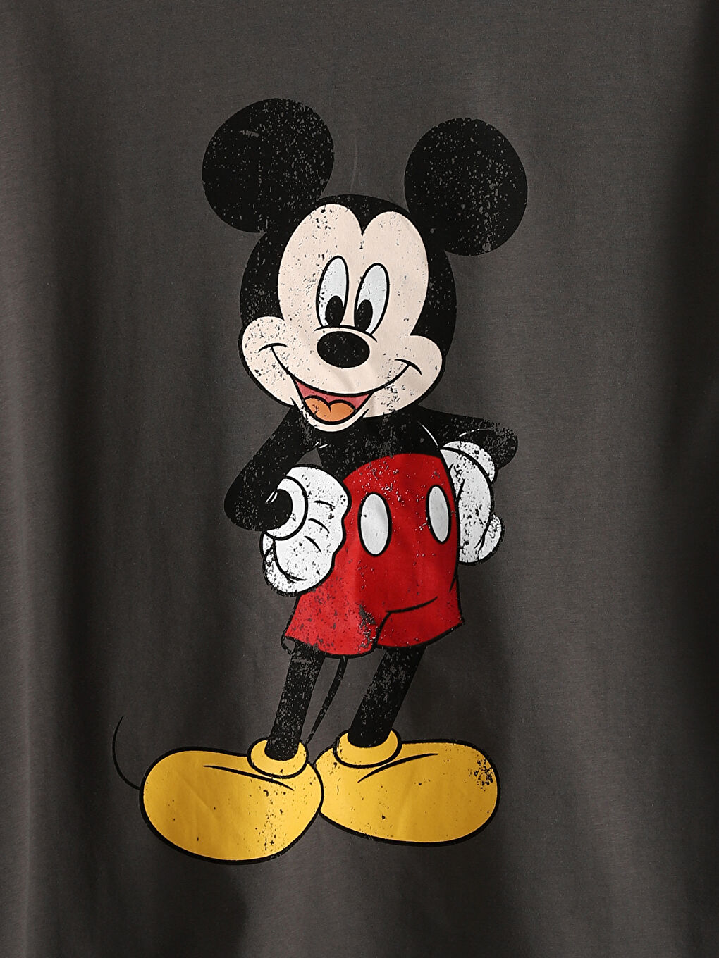 Crew Neck Mickey Mouse Printed Short Sleeve Women's T-Shirt -S5FE18Z8-HKT