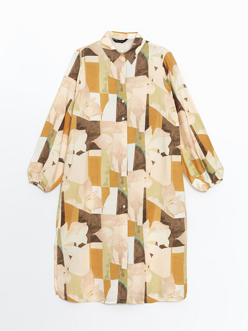Patterned Women's Shirt Tunic -S5FE23Z8-LRA