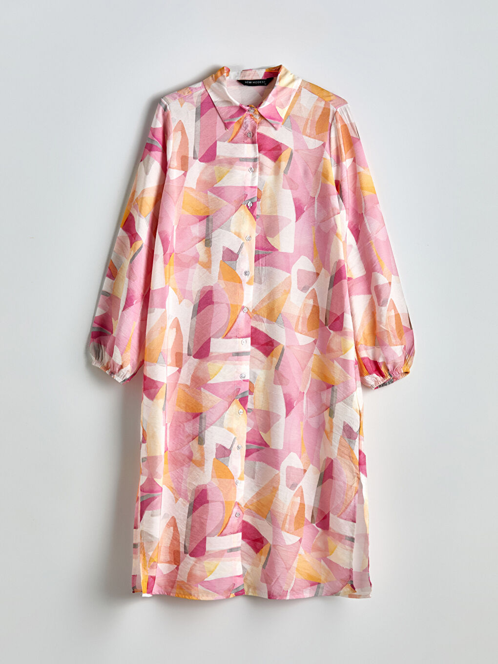 LCW Modest Patterned Women's Shirt Tunic -S5FE23Z8-LT4