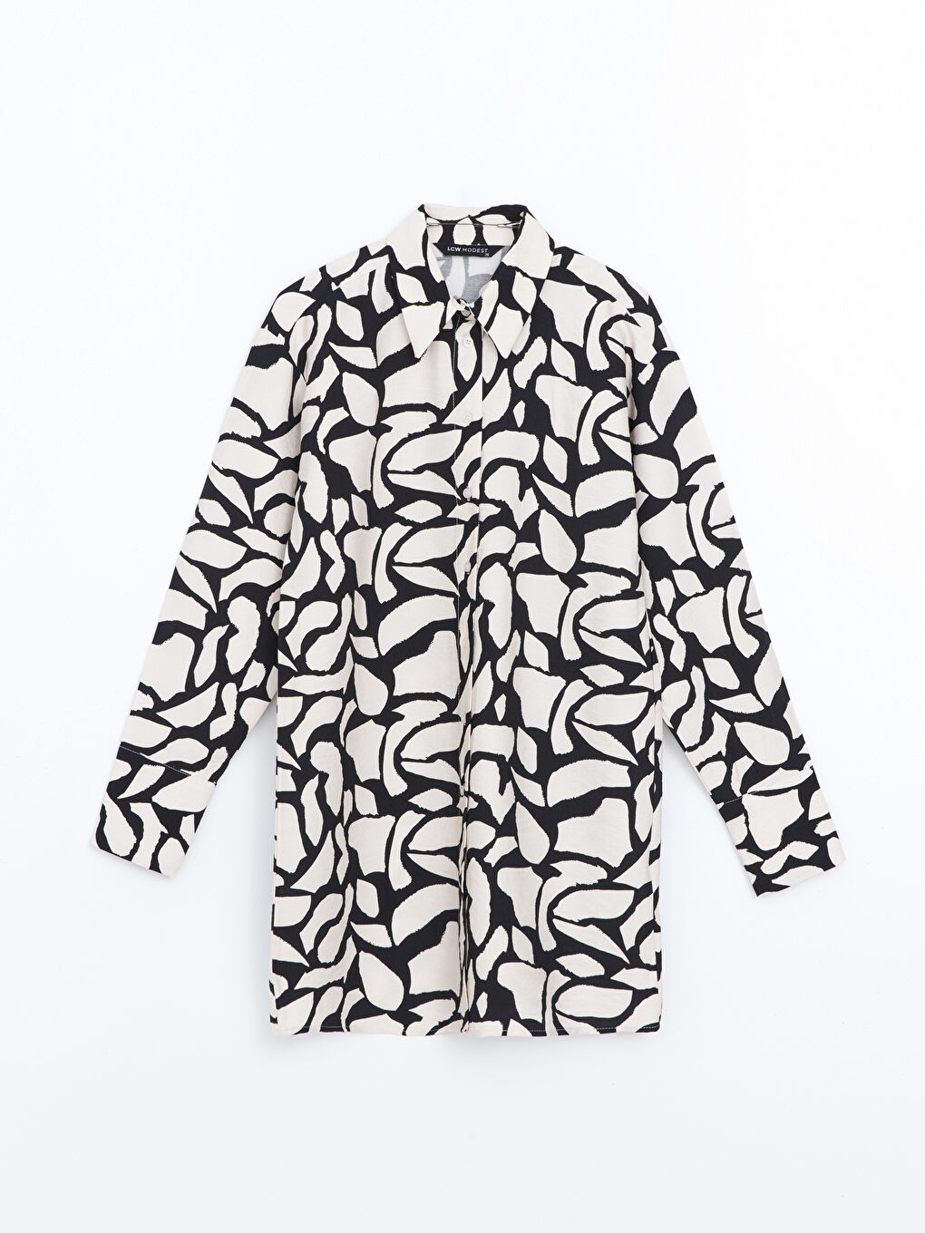 Patterned Women's Shirt Tunic -S5FE35Z8-LQJ