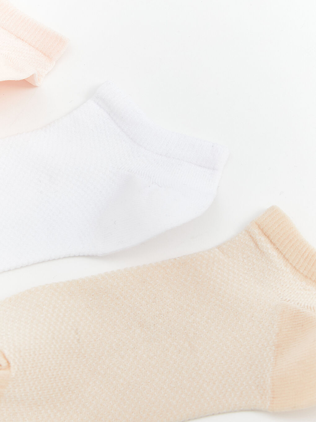 Women's Plain Booties Socks 3-Pack -S5FE40Z8-G4V