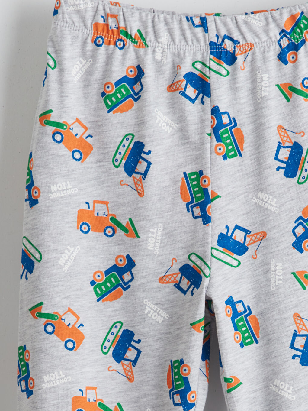 Gri Beli Lastikli Baskılı Erkek Çocuk Pijama Alt-2