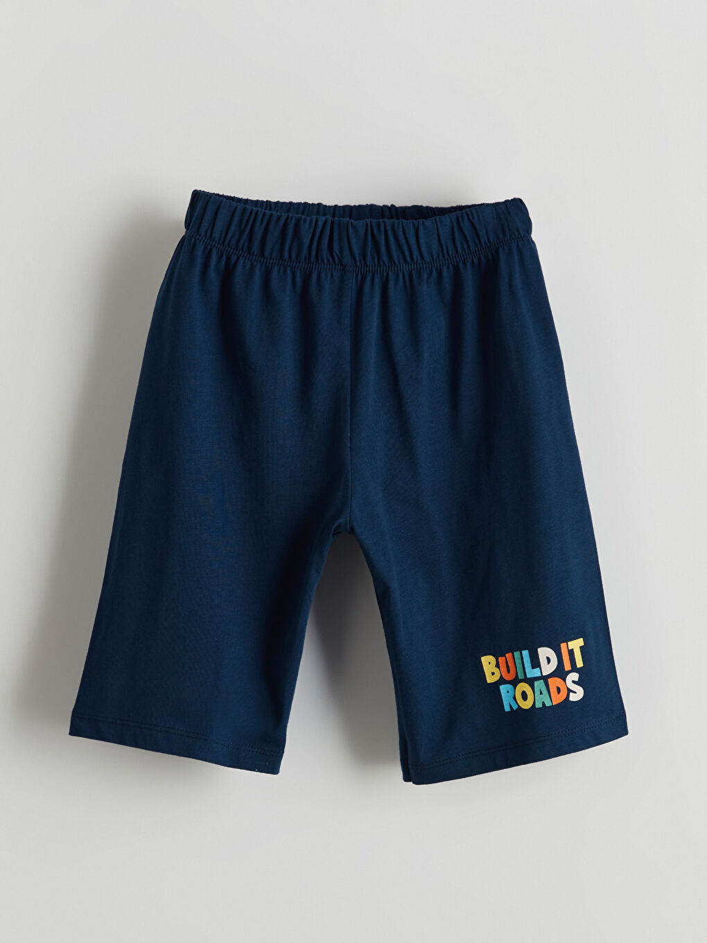 Lacivert Beli Lastikli Baskılı Erkek Çocuk Pijama Alt