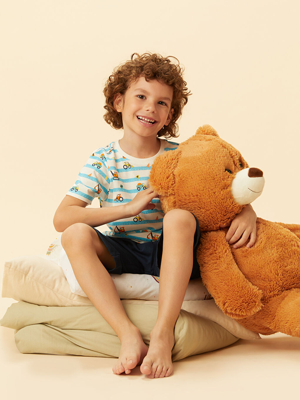 Printed Boys' Shortie Pyjama Set -S5FE97Z1-LRA