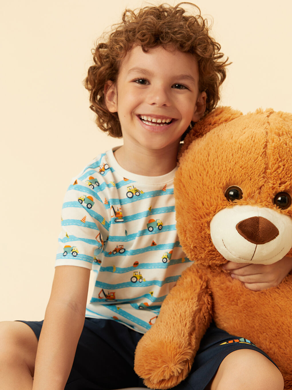 Printed Boys' Shortie Pyjama Set -S5FE97Z1-LRA