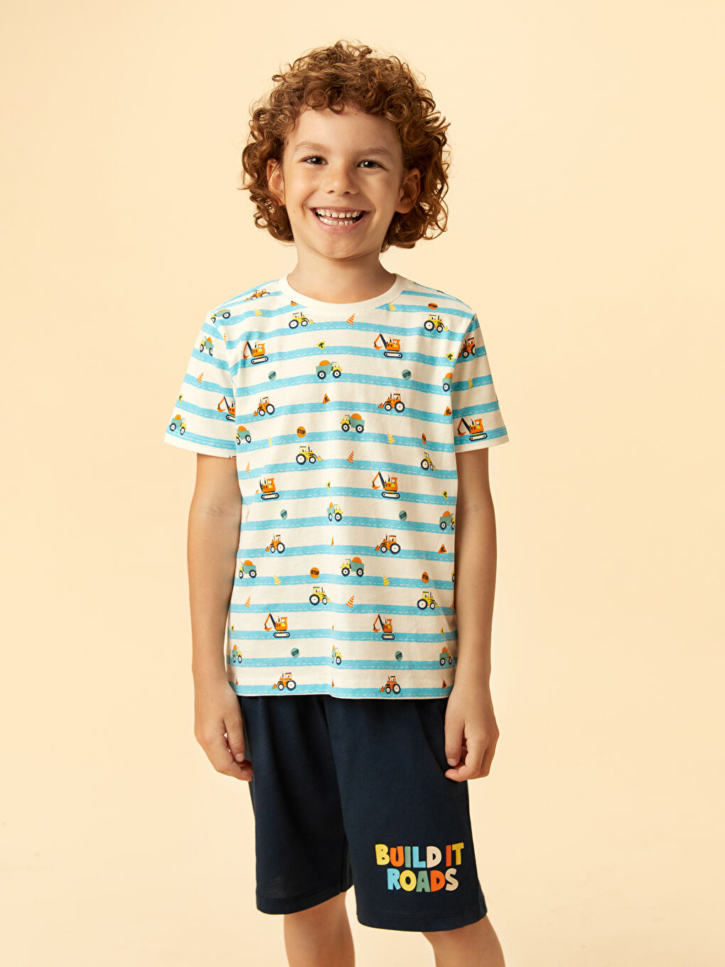 Printed Boys' Shortie Pyjama Set -S5FE97Z1-LRA