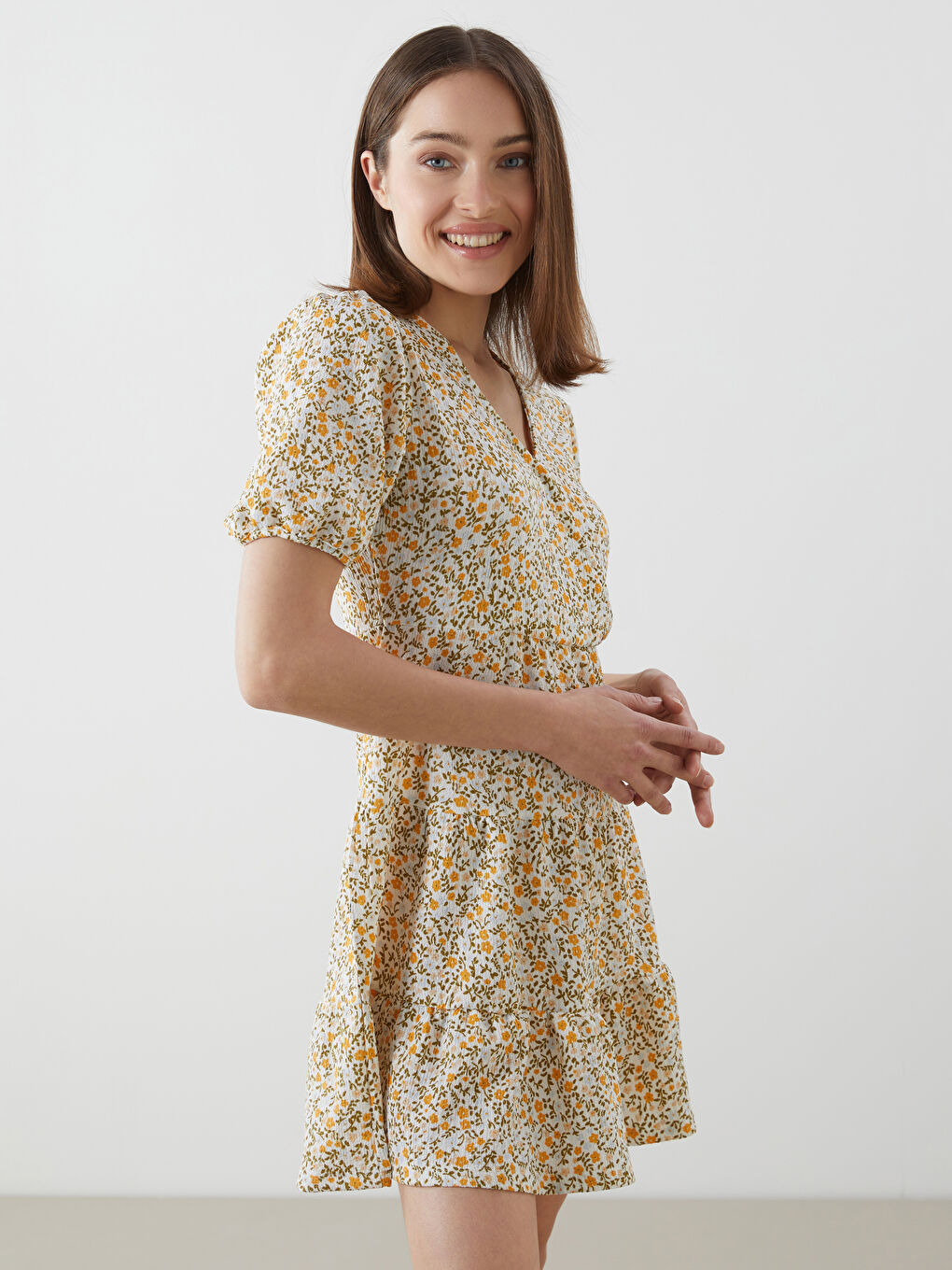 LCW Comfort Woman GREEN Dress -S5FF11Z8-LRR