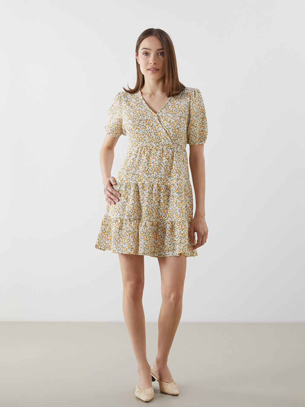 LCW Comfort Woman GREEN Dress -S5FF11Z8-LRR