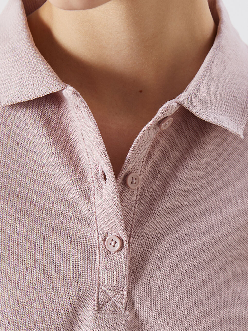 Polo Neck Pique Women's T-Shirt -S5FF46Z8-FHP