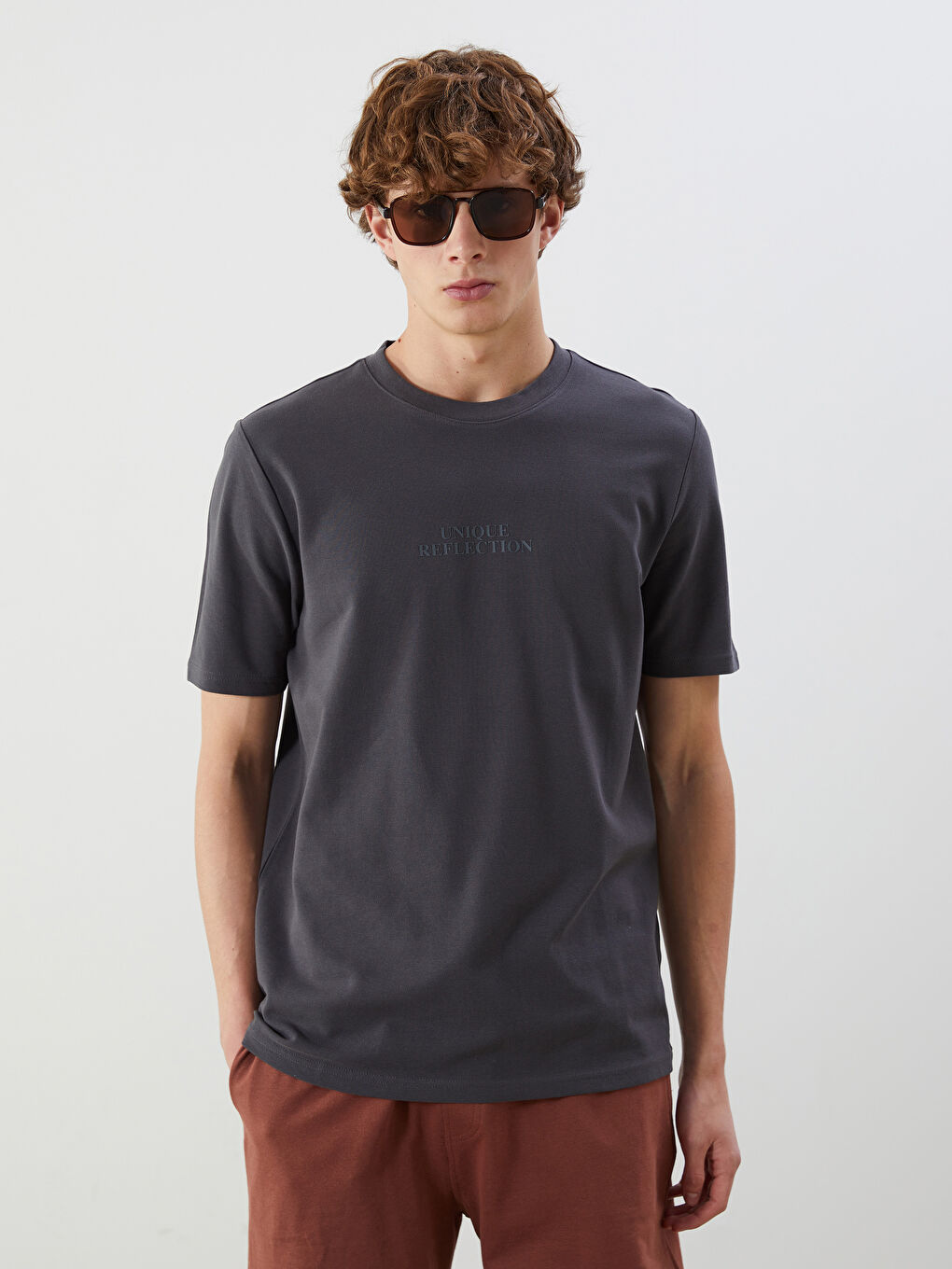 Crew Neck Printed Men's T-Shirt -S5FF47Z8-YSZ