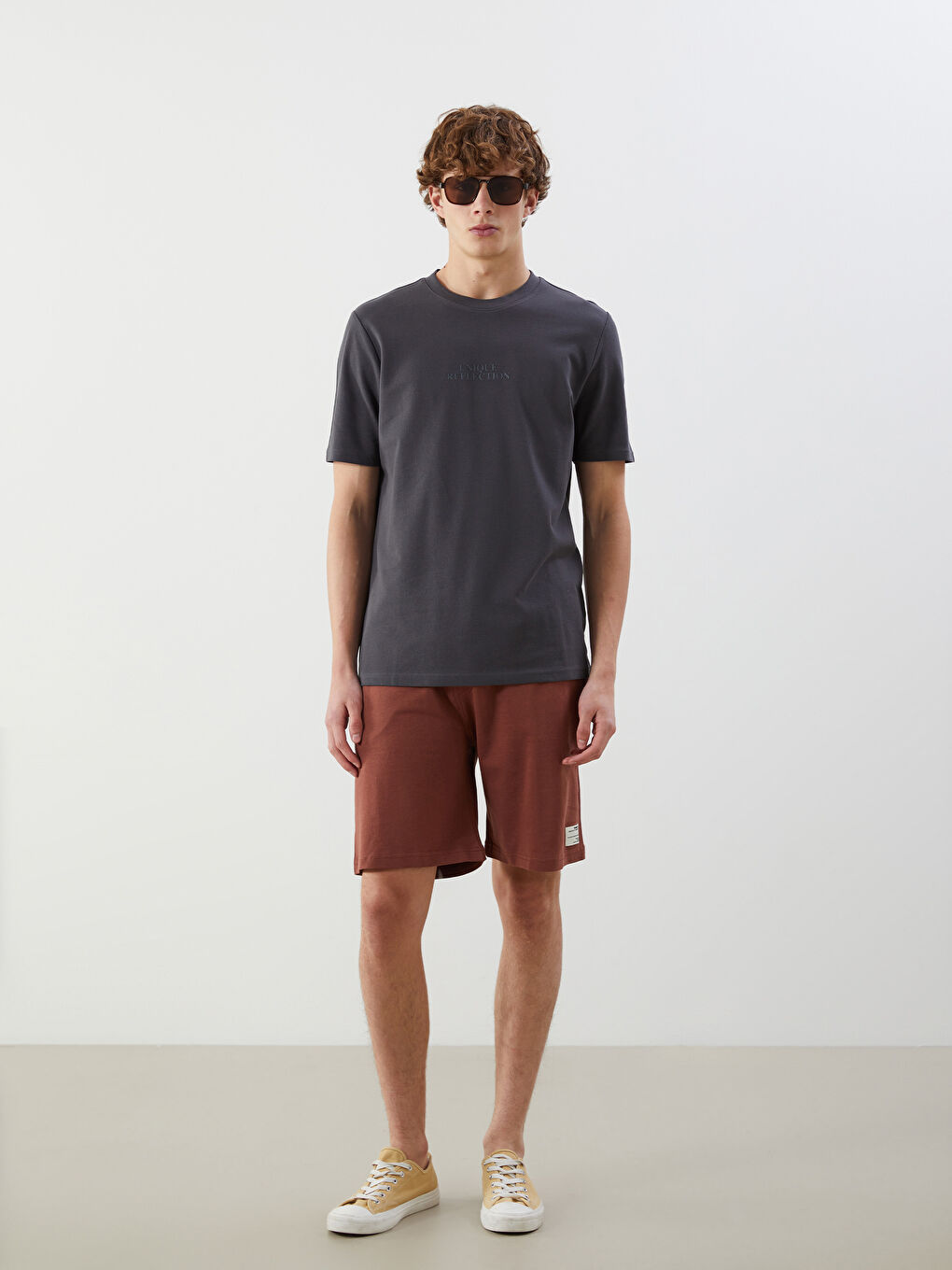 Crew Neck Printed Men's T-Shirt -S5FF47Z8-YSZ