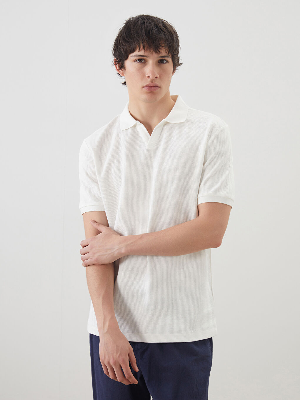 Men's Polo Neck T-Shirt -S5FF49Z8-EEW