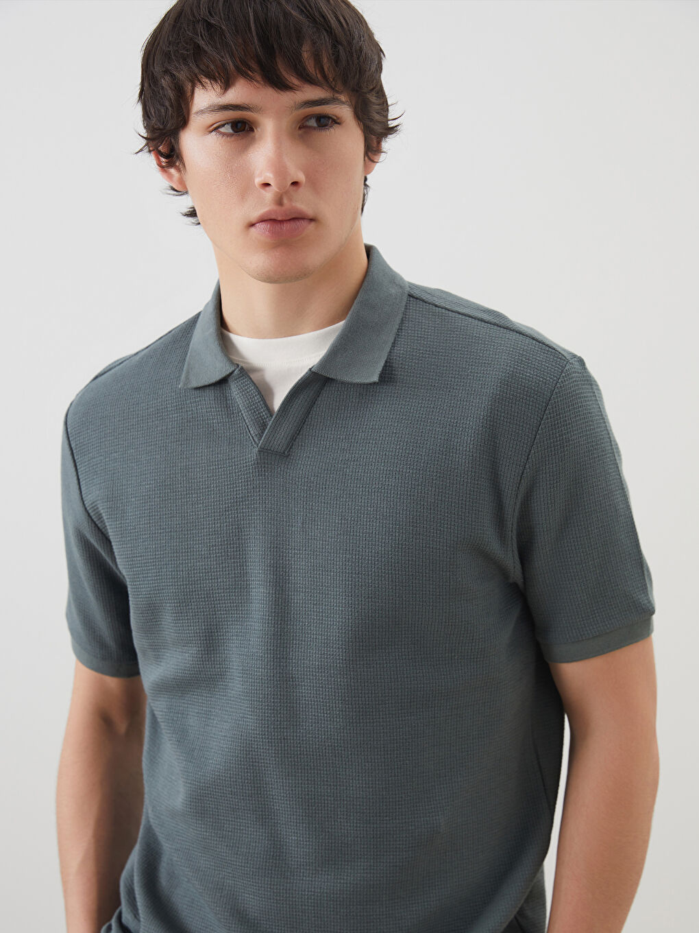 Men's Polo Neck T-Shirt -S5FF49Z8-Z43