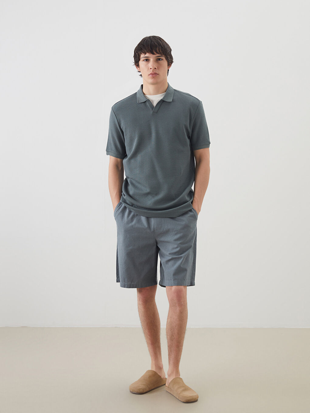 Men's Polo Neck T-Shirt -S5FF49Z8-Z43