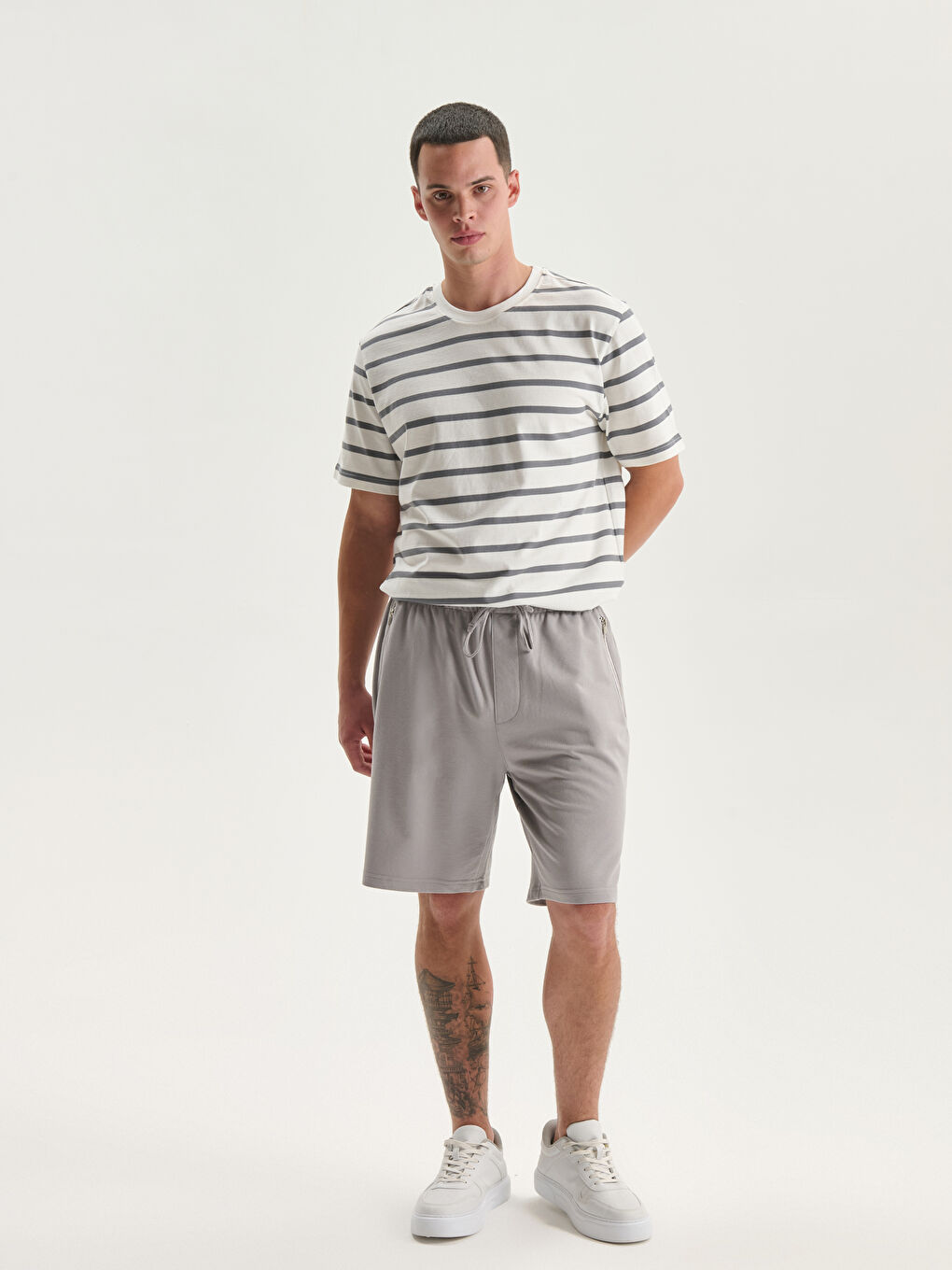 XSIDE Regular Fit Pique Men's Shorts -S5FF50Z8-J2B
