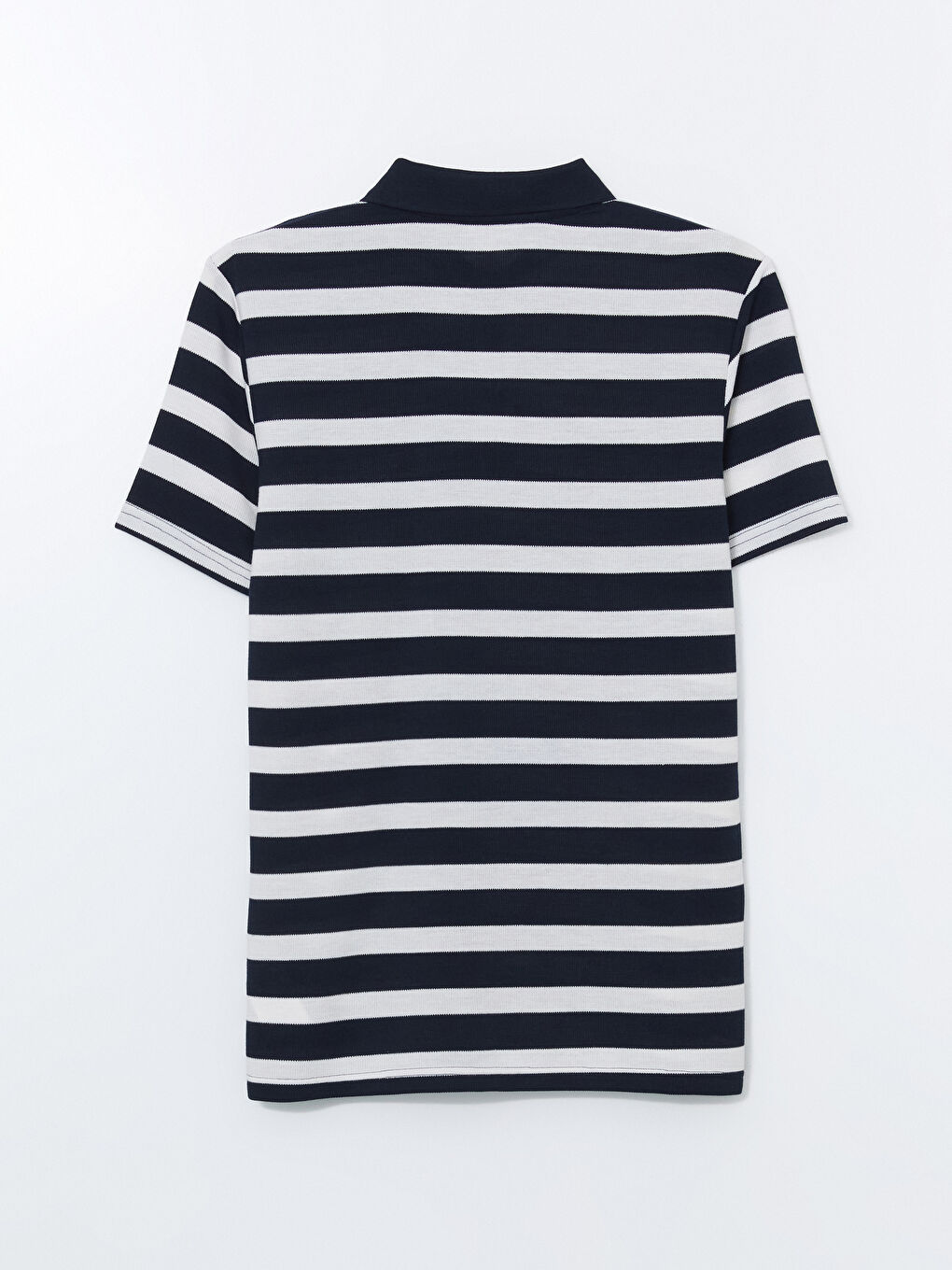 Polo Neck Short Sleeve Striped Men's T-Shirt -S5FF58Z8-LGS