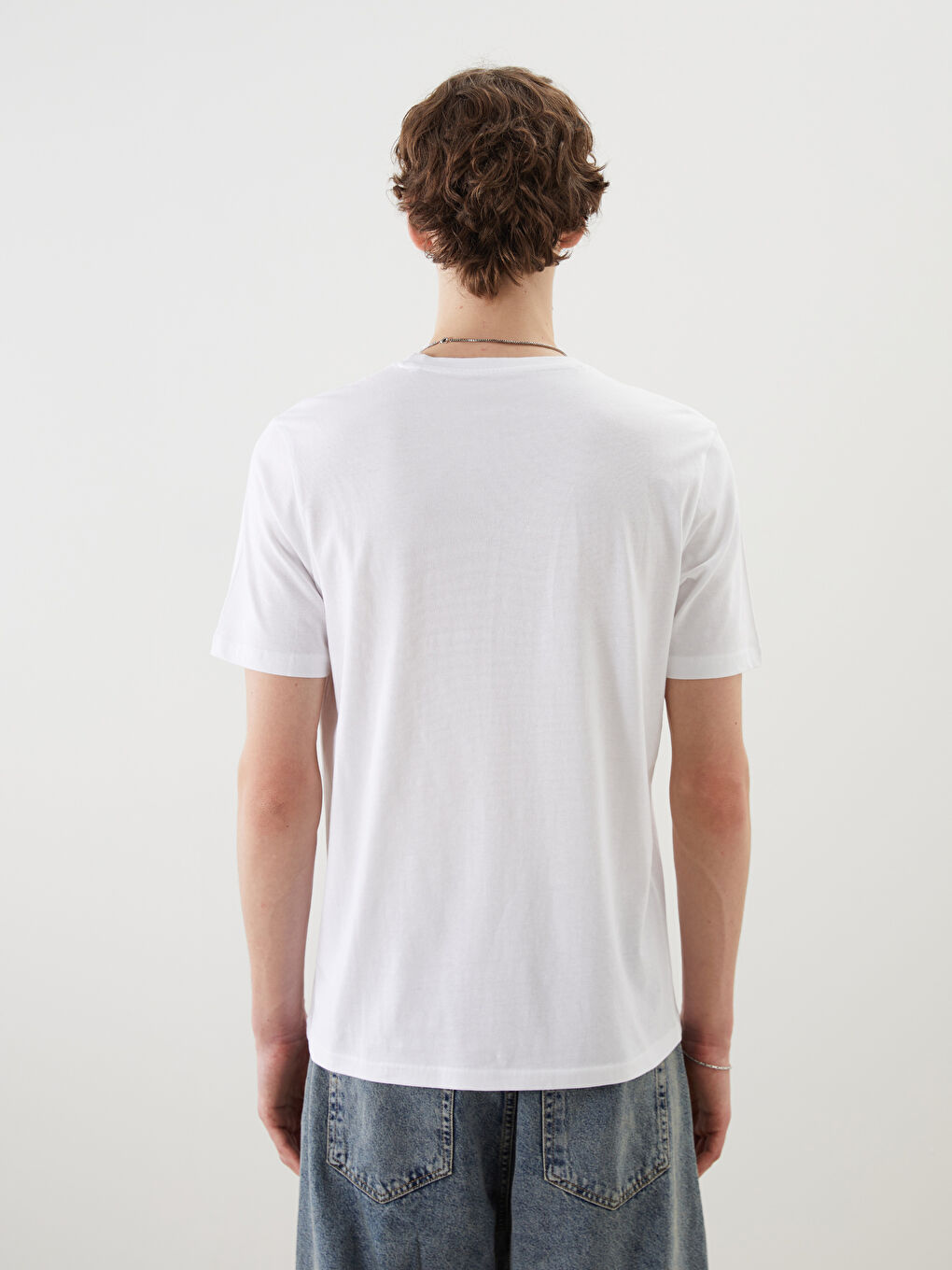 Crew Neck Printed Men's T-Shirt -S5FF74Z8-Q6K