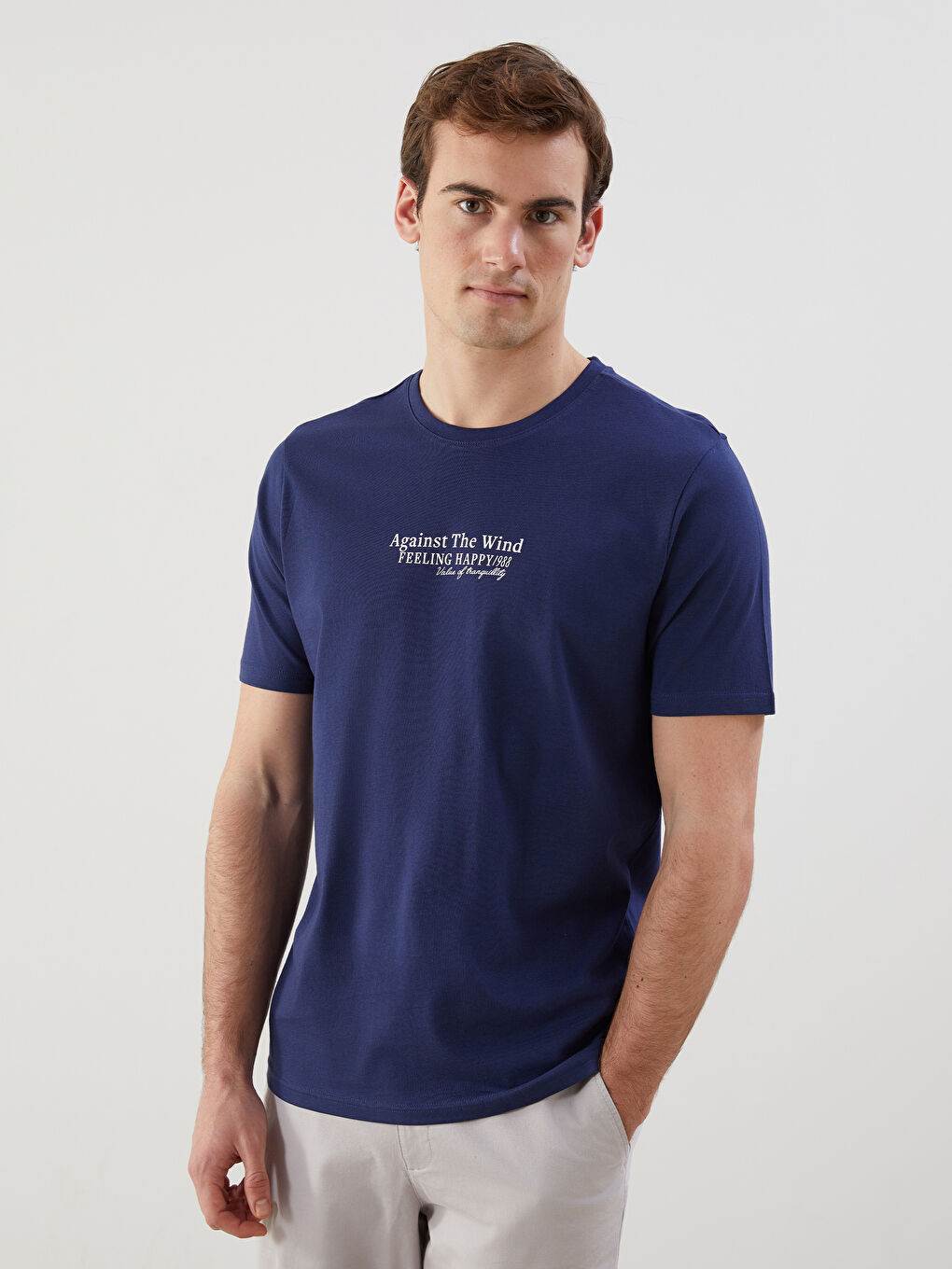 Crew Neck Printed Men's T-Shirt -S5FF74Z8-QNJ