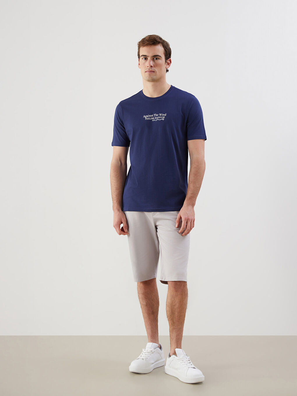 Crew Neck Printed Men's T-Shirt -S5FF74Z8-QNJ
