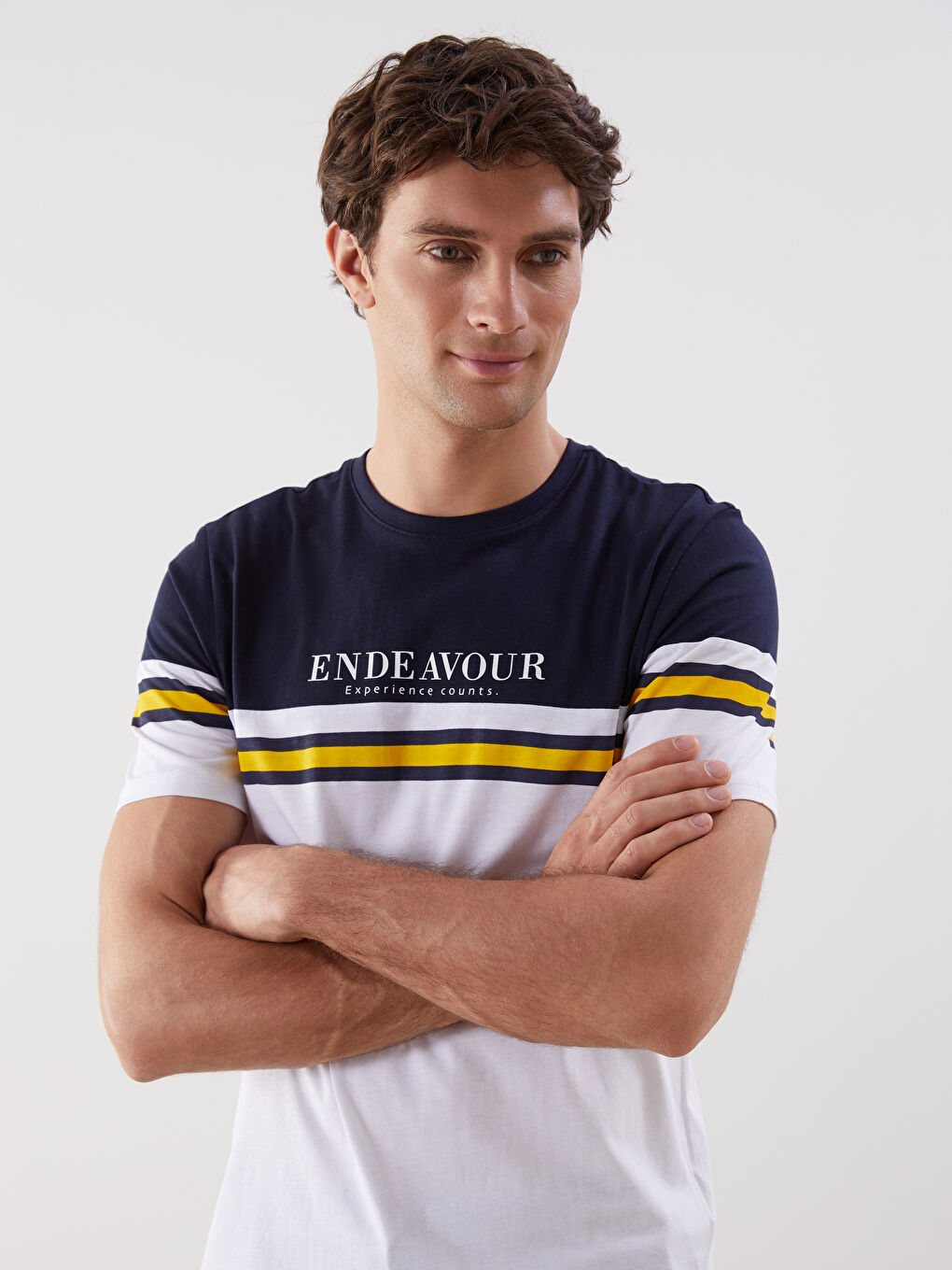 Crew Neck Printed Men's T-Shirt -S5FF75Z8-HRZ