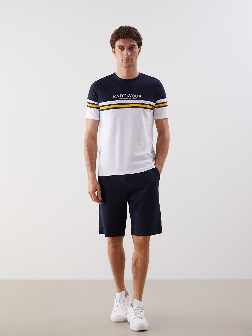 Crew Neck Printed Men's T-Shirt -S5FF75Z8-HRZ