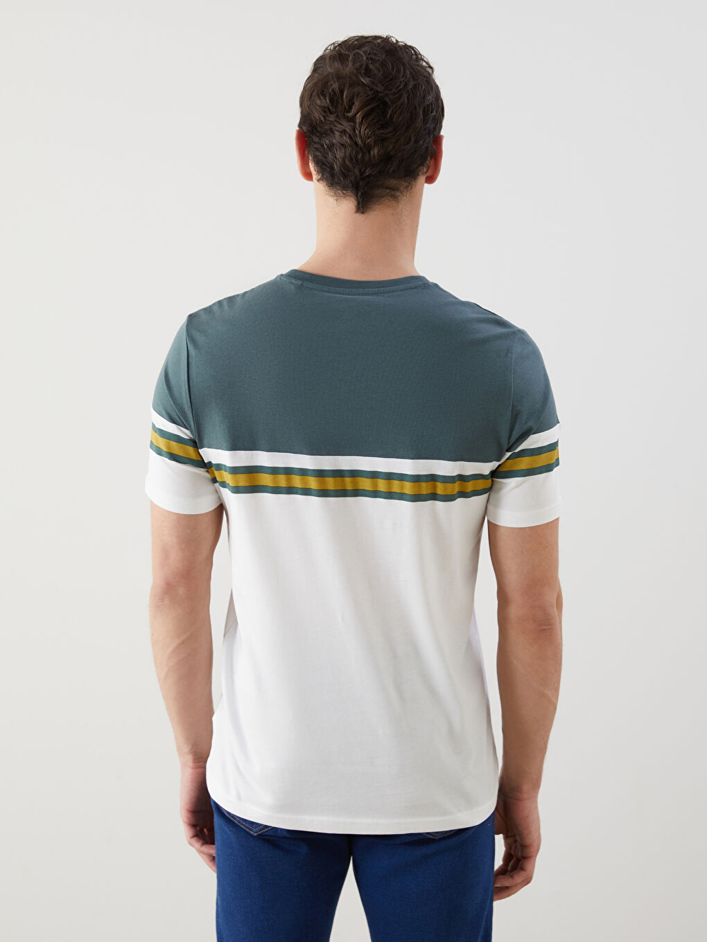 Crew Neck Printed Men's T-Shirt -S5FF75Z8-VJ5