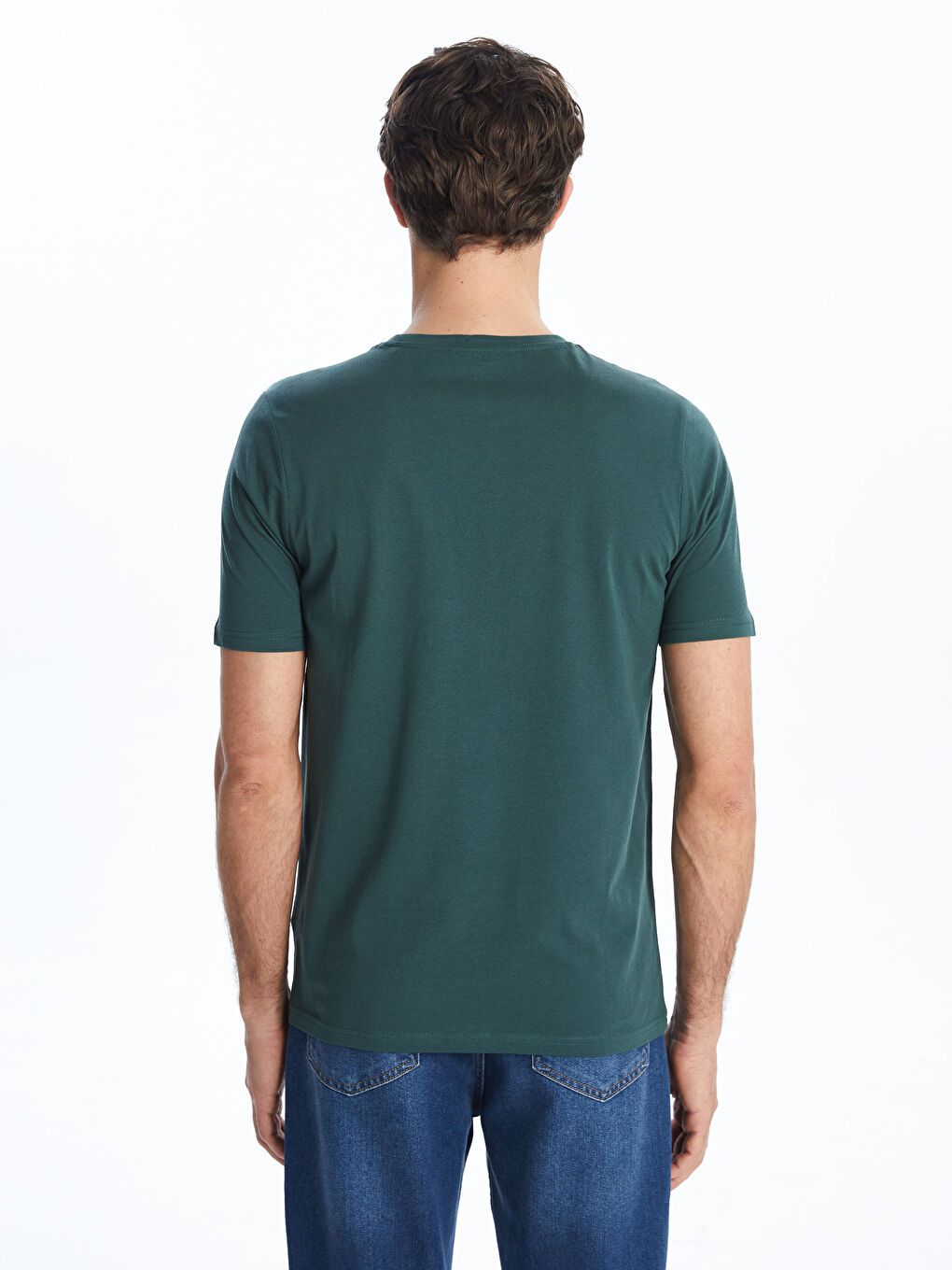 Crew Neck Printed Jersey Men's T-Shirt -S5FF76Z8-SXM