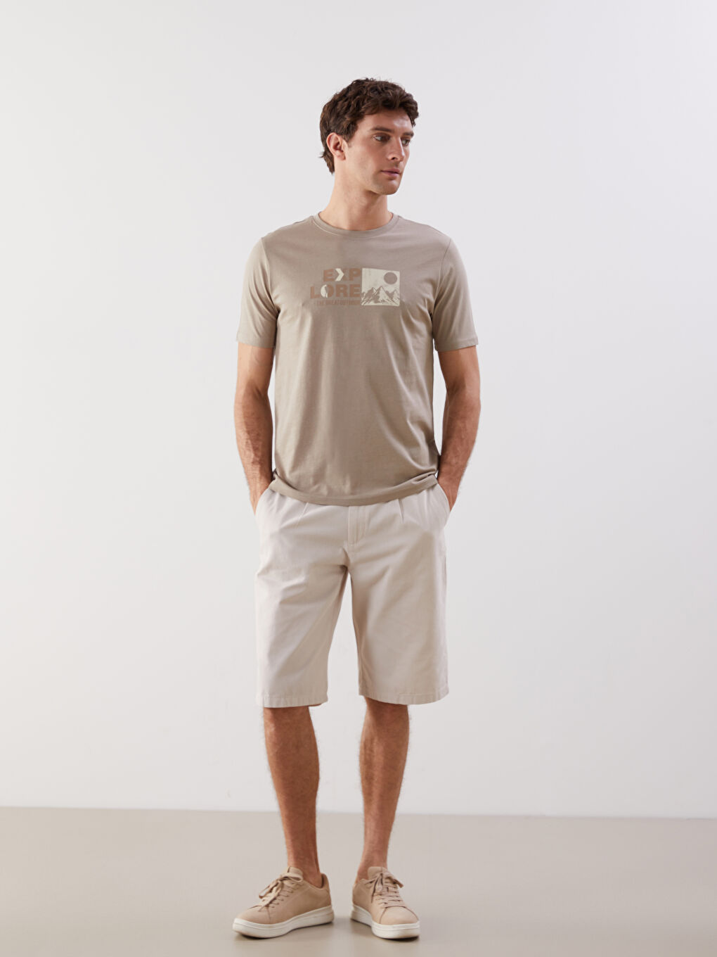 Crew Neck Printed Jersey Men's T-Shirt -S5FF76Z8-Z0L