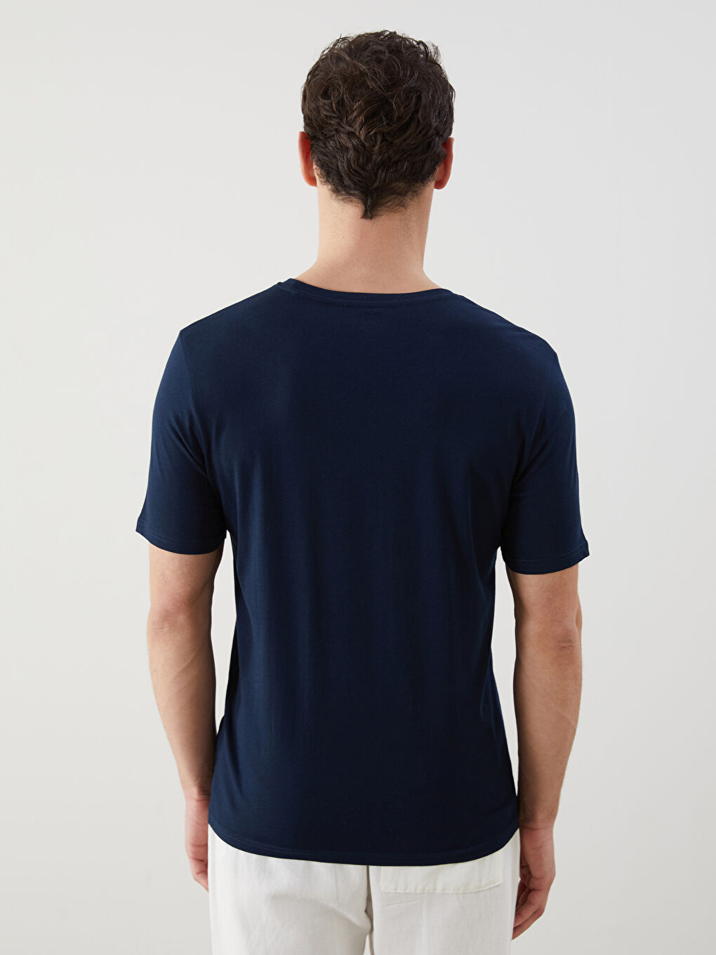 Crew Neck Printed Jersey Men's T-Shirt -S5FF77Z8-DWP