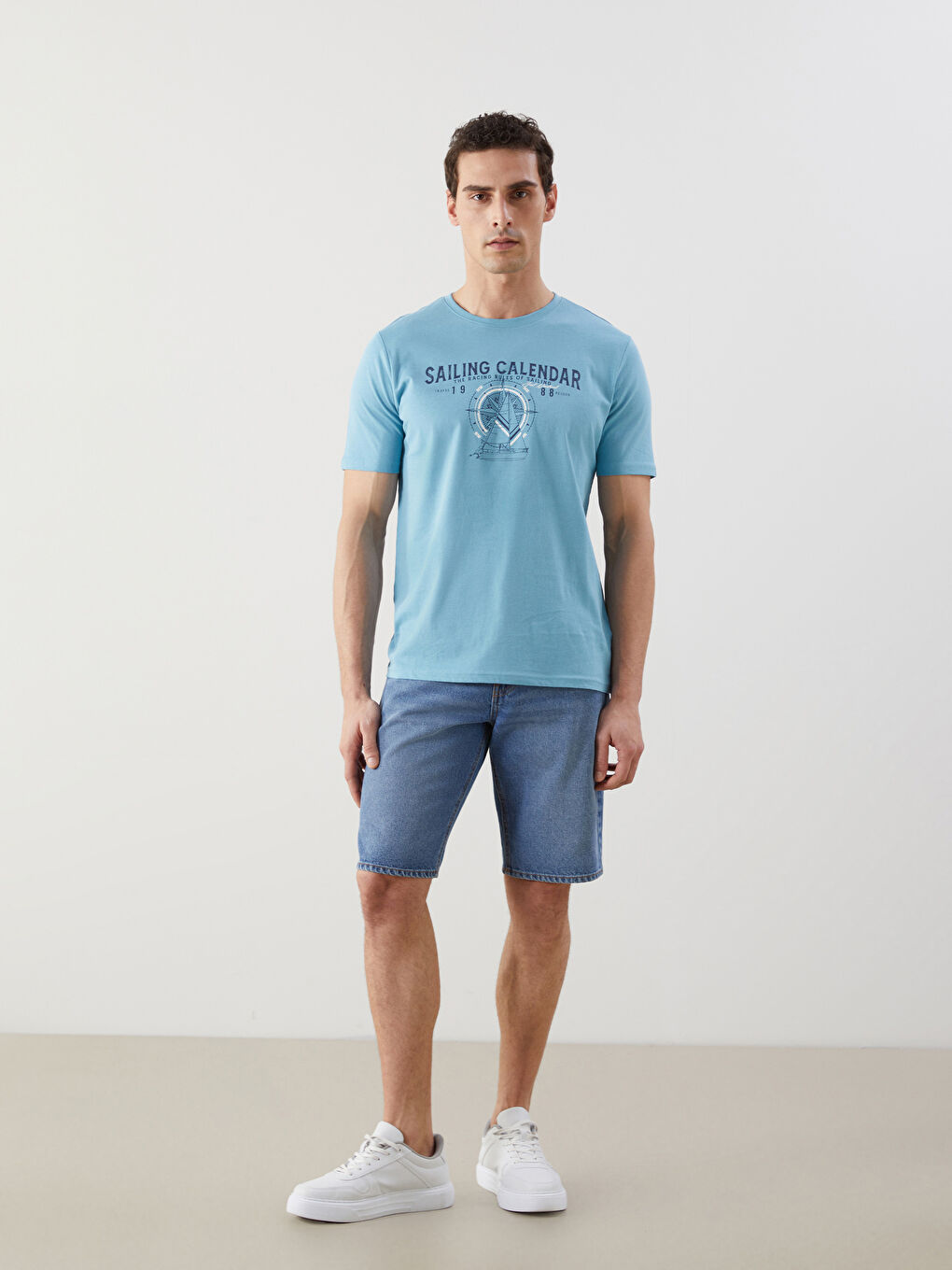 Crew Neck Printed Jersey Men's T-Shirt -S5FF77Z8-P5P