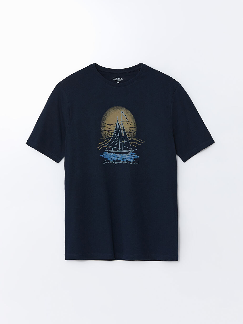 Crew Neck Printed Men's T-Shirt -S5FF82Z8-DWP