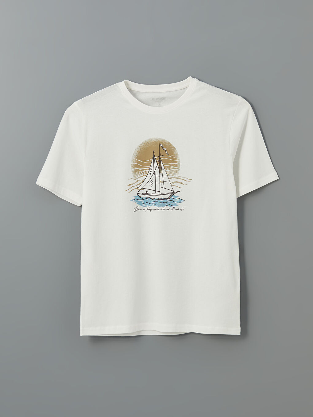 Crew Neck Printed Men's T-Shirt -S5FF82Z8-R9J