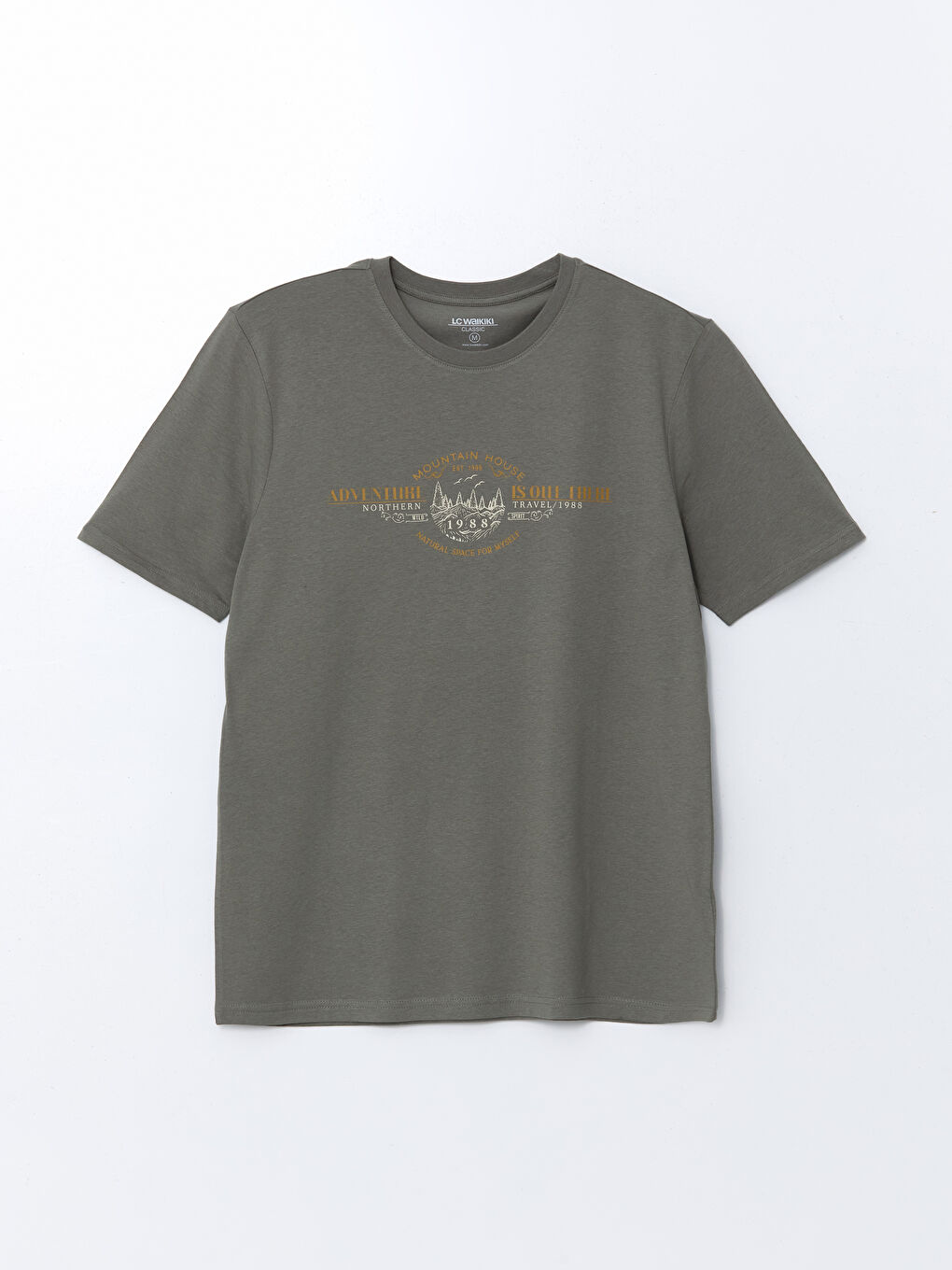 Crew Neck Printed Jersey Men's T-Shirt -S5FF88Z8-P5X