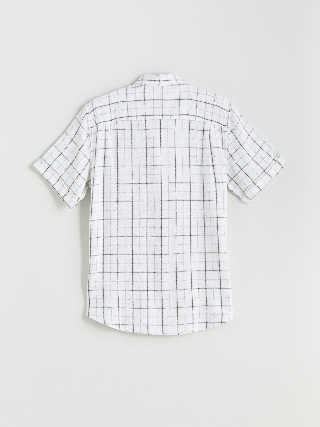 LCWAIKIKI Classic Regular Fit Kısa Kollu Ekose Poplin Erkek Gömlek -S5FF94Z8-LKQ